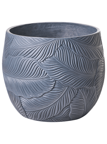 Beliani Outdoor Blumentopf BAIYUN in Grau - (W) 47 x (H) 43 x (L) 47 cm