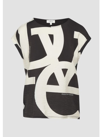 s.Oliver T-Shirt in 99D0_schwarz