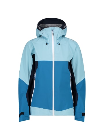 Campagnolo W JACKET FIX HOOD 3 LAYER in Blau