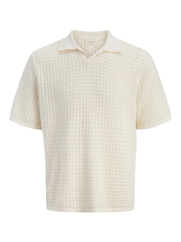 JACK & JONES Junior Gestricktes Polo in Sea Salt