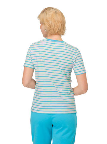 LAURASØN Shirt in türkisblau