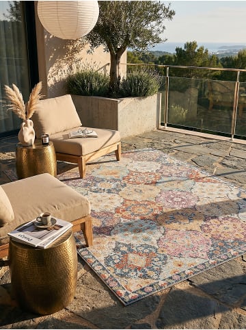 KADIMA DESIGN Teppich Outdoor Patchwork pflegeleicht Balkon Terrasse Outdoor in Mehrfarbig