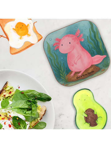 Mr. & Mrs. Panda Untersetzer Axolotl Niedlich Design ohne Spruch in Weiß