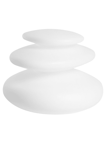 Beliani Tischlampe für den Außenbereich GLENNS in Weiß - (W) 42 x (H) 28 x (L) 42 cm