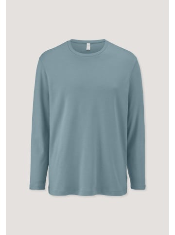 Hessnatur Hessnatur Schlafshirt PURE COTTON aus reiner Bio-Baumwolle in sturmblau