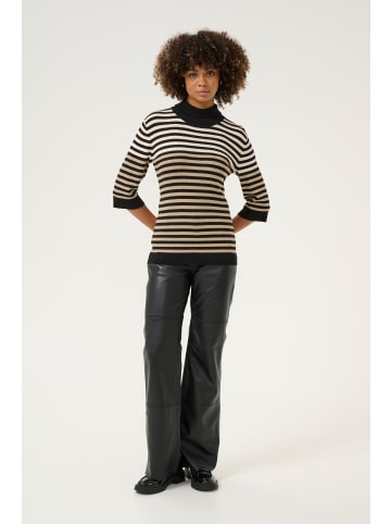 CULTURE Strickpullover CUannemette Feminine in Black/Whitecap/Dune