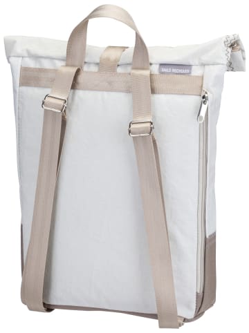 360 grad Rucksack Möwe in Weiß/Balken Persenning Taupe