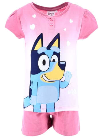 Bluey Schlafanzug kurz Bluey in Altrosa