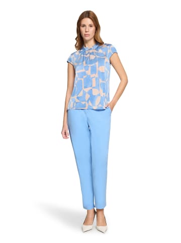 BETTY & CO Bluse in blau beige