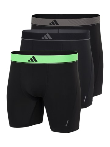 Adidas Sportswear Long Short / Pant Active Micro Flex Eco in Schwarz / grün / grau