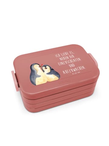 Mr. & Mrs. Panda MEPAL Bentobox Pinguine Einschlafen Motiv mit S... in Rot Pastell