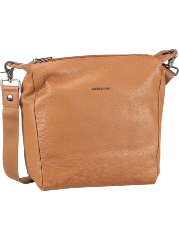 Mandarina Duck Umhängetasche Mellow Leather Hobo Double Zip FZT40 in Indian Tan