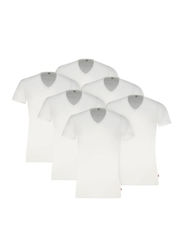 Levi´s T-Shirt LEVIS MEN V-NECK 6P in White