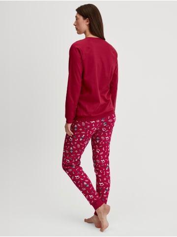 Calida Pyjama in deep red