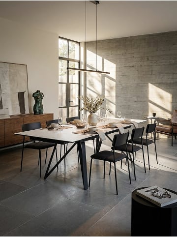 KADIMA DESIGN Esszimmertisch 180 - 260 cm Ausziehbar Keramik Glas , in Weiß