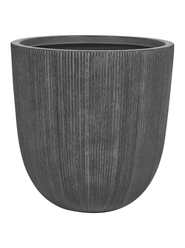 Beliani Outdoor Blumentopf CHIOS in Schwarz - (W) 44 x (H) 48 x (L) 44 cm