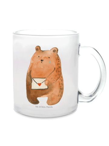 Mr. & Mrs. Panda Tee Tasse Bär Liebesbrief ohne Spruch in Transparent