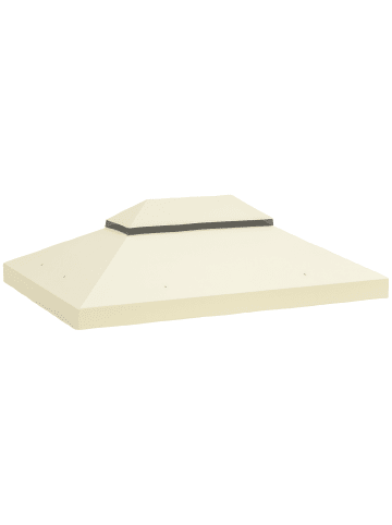 Outsunny Pavillon Ersatzdach 400L x 300B cm Cremeweiß