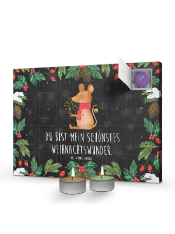 Mr. & Mrs. Panda Adventskalender Maus Weihnachten mit Spruch in Kreidetafel