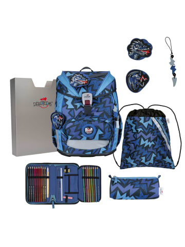 DerDieDas DerDieDas ErgoFlex Light Dark Dragon Schulranzenset 5-teilig