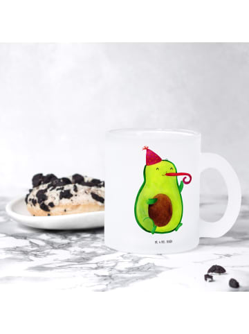Mr. & Mrs. Panda Glas Avocado Feier ohne Spruch in Transparent
