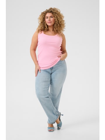 KAFFE curve Jerseytop KCcarina Tight fit in Prism Pink