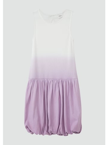 s.Oliver Kleid kurz in Lila-weiß