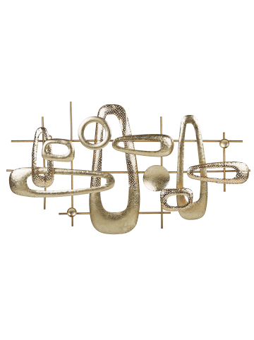 Beliani Wandobjekt MANGANESE in Gold - (W) 90 x (H) 50 x (L) 5 cm