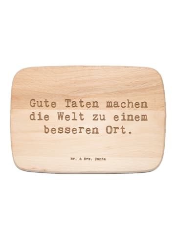 Mr. & Mrs. Panda Brotzeitbrett Spruch Freundlichkeiten verbreite... in Transparent