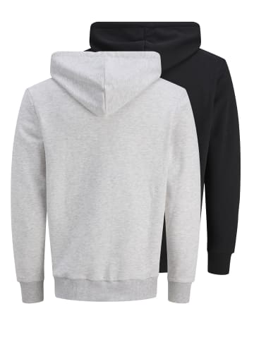 Jack & Jones 2er-Pack Kapuzenpullover in White Melange
