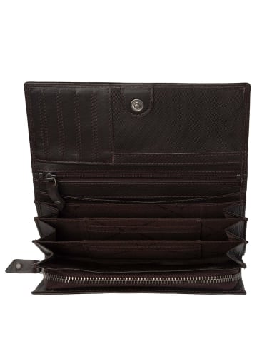 The Chesterfield Brand Arvento - Geldbörse 12cc 18 cm (red) in braun