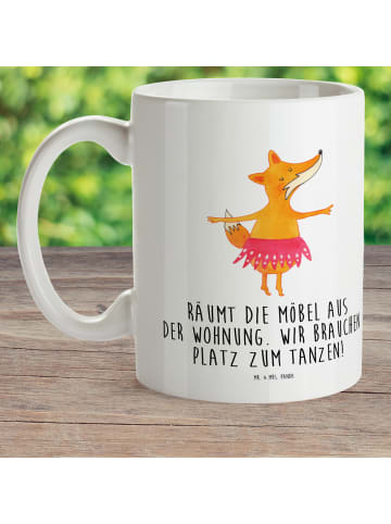 Mr. & Mrs. Panda Tasse Fuchs Ballerina mit Spruch in Weiß