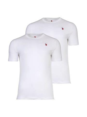 U.S. Polo Assn. T-Shirt 2er Pack in Weiß