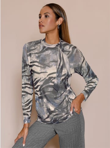 creation L Druck-Shirt in graphit-champagner-bedruckt