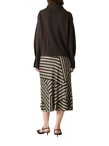 comma Satinrock in schoko beige - 0001