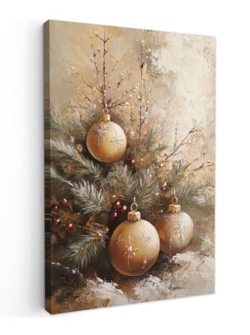 OnlyWow Leinwand Bilder Goldfarben