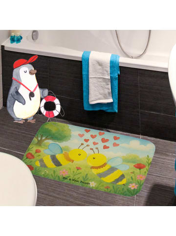 Mr. & Mrs. Panda Badvorleger Biene Liebe Design ohne Spruch in Weiß