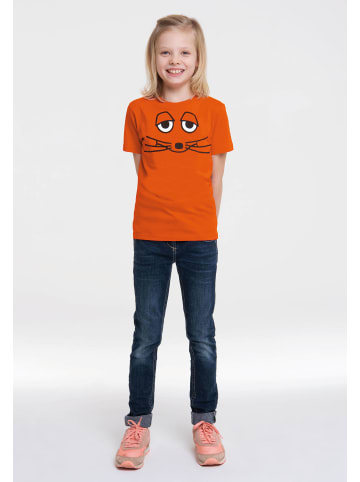 Logoshirt T-Shirt Die Maus - Gesicht in orange