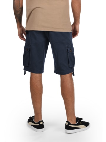 !SOLID Cargoshorts SDVizela 21102395ME kurze Hose mit Used Look Effekt in Blau