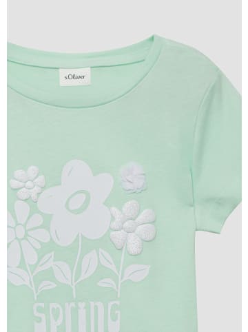s.Oliver T-Shirt kurzarm in Türkis