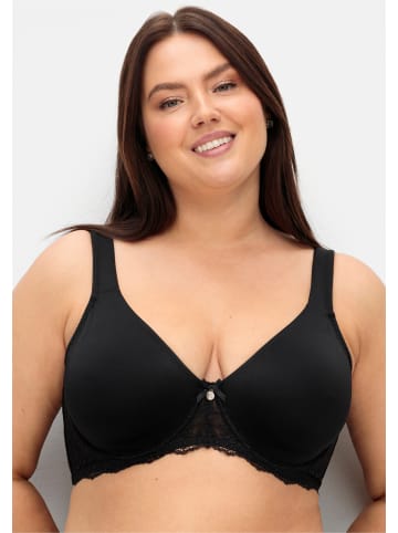 sheego T-Shirt-BH mit Bügel in schwarz
