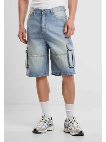 Urban Classics Jeans-Shorts in new light blue dirty washed