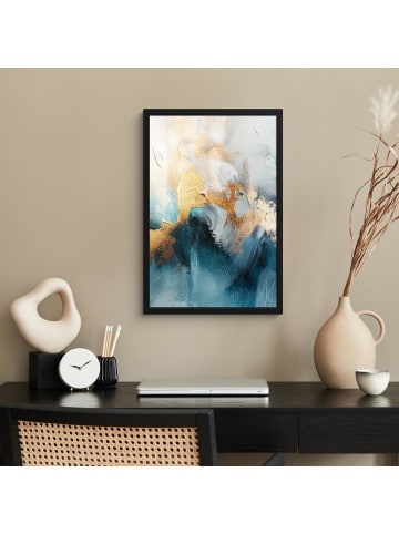 MuchoWow Poster mit Leiste  Petrol