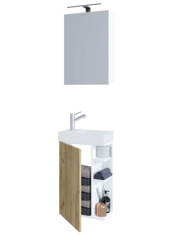 ebuy24 Badmöbelset LumiaSS Weiß 40 x 22 cm