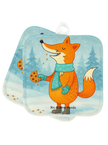 Mr. & Mrs. Panda Topflappen Fuchs Keksdose Design ohne Spruch in Weiß