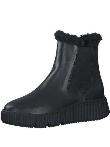 Tamaris Reißverschlussstiefelette in schwarz