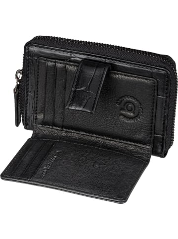 Bugatti Geldbörse Nevio Zip Wallet in Schwarz
