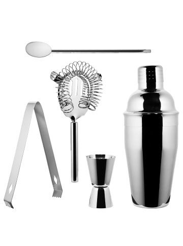 Butlers Cocktail-Set MANHATTAN LOUNGE 5-tlg. in Silber