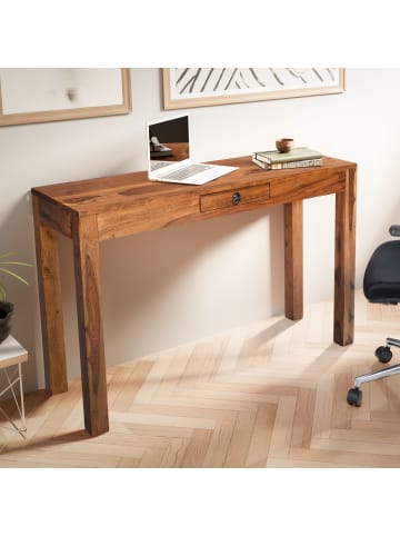 KADIMA DESIGN Schreibtisch Massiv-Holz, Home Office, Schublade, Modern, Handgefertigt