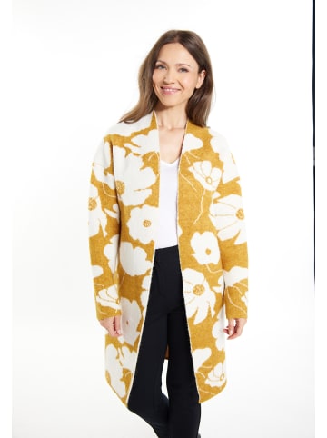 Albee Women Strickcardigan in Curry Weiss